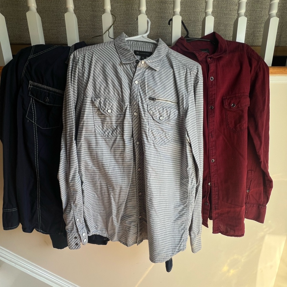 3 Stylish INC Men’s Collared Shirts.